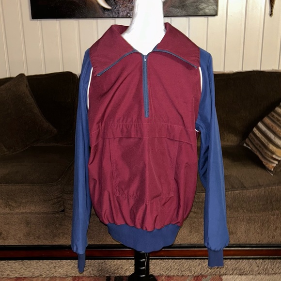 Alti-Wear • Vintage • 1980’s • Santa Fe, N.M. (USA) • Burgundy/Blue • Sweater - Picture 8 of 16